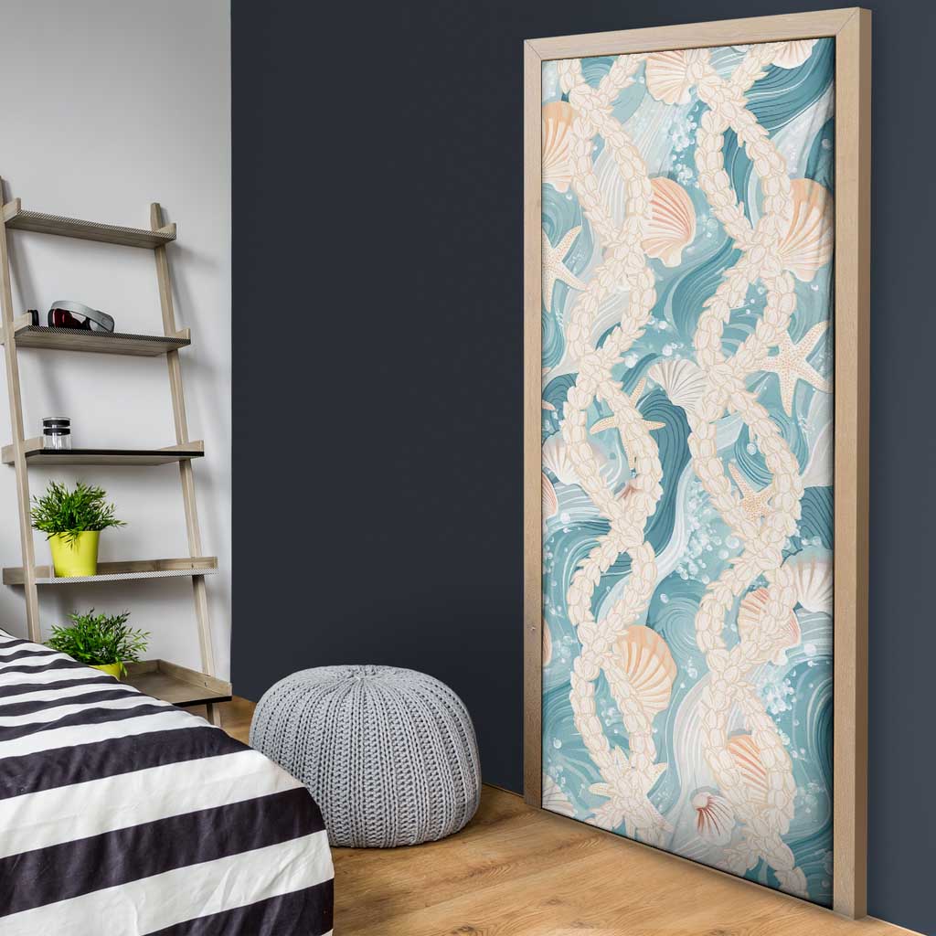 Hawaii Lei Seashells Starfish Door Cover Fresh Summer Vibe - Polynesian Pride