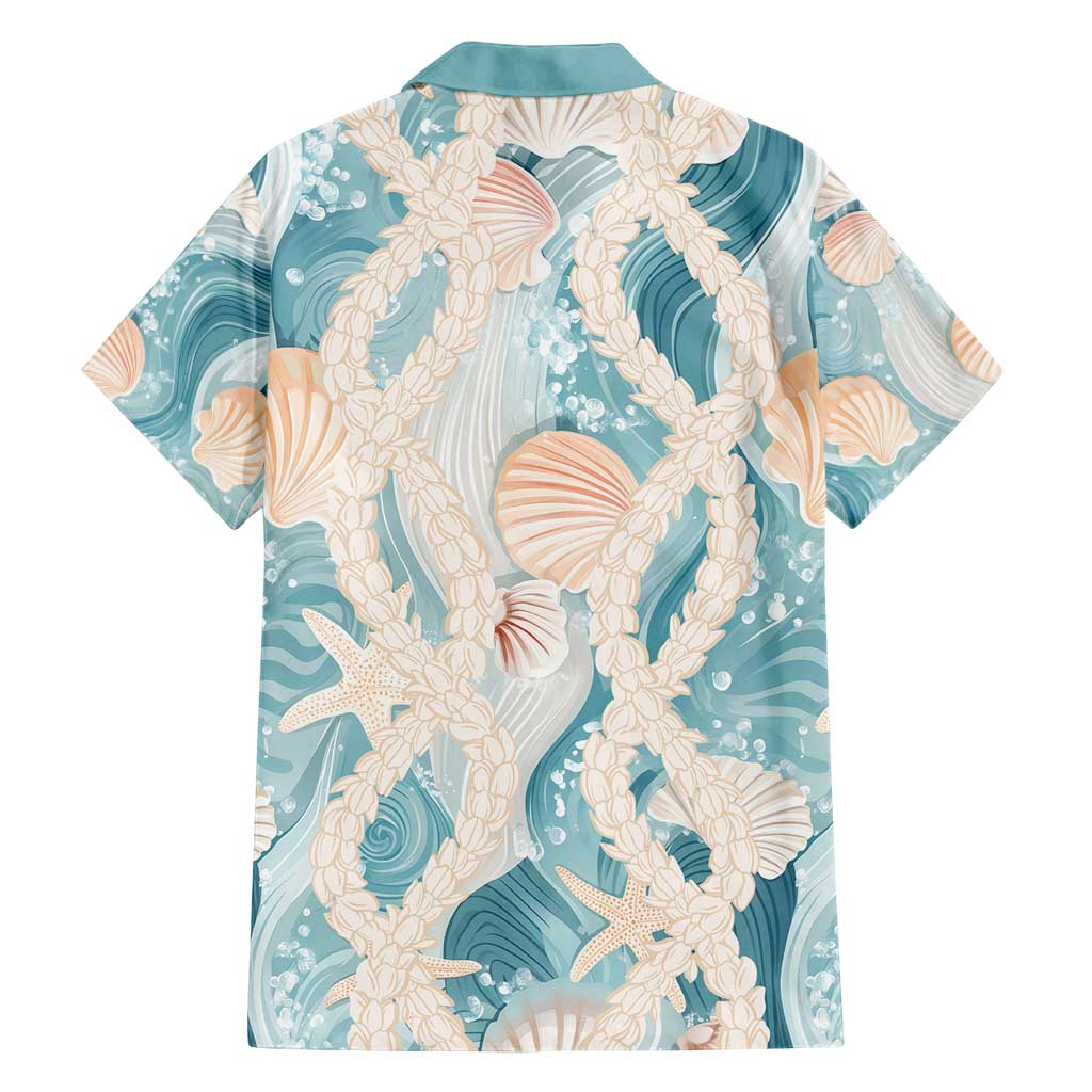 Hawaii Lei Seashells Starfish Family Matching Puletasi and Hawaiian Shirt Fresh Summer Vibe LT01 - Polynesian Pride
