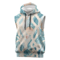 Hawaii Lei Seashells Starfish Sleeveless Hoodie Fresh Summer Vibe - Polynesian Pride