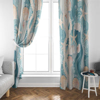 Hawaii Lei Seashells Starfish Window Curtain Fresh Summer Vibe LT01 - Polynesian Pride