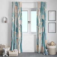 Hawaii Lei Seashells Starfish Window Curtain Fresh Summer Vibe LT01 - Polynesian Pride