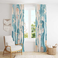 Hawaii Lei Seashells Starfish Window Curtain Fresh Summer Vibe LT01 - Polynesian Pride