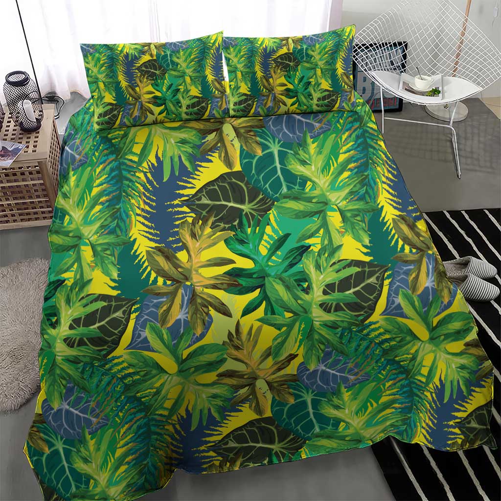 Hawaii Summer Tropical Leaves Bedding Set - Polynesian Pride