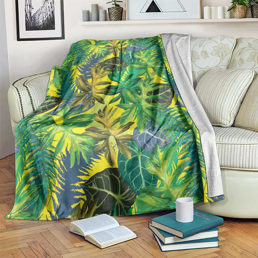 Hawaii Summer Tropical Leaves Blanket - Polynesian Pride