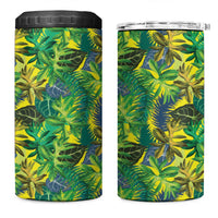 Hawaii Summer Tropical Leaves 4 in 1 Can Cooler Tumbler - Polynesian Pride