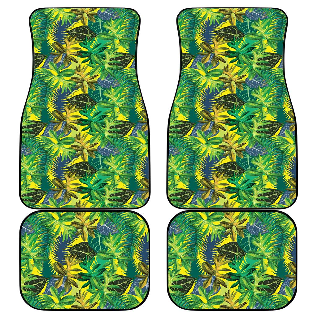 Hawaii Summer Tropical Leaves Car Mats - Polynesian Pride