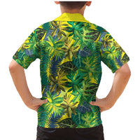 Hawaii Summer Tropical Leaves Family Matching Mermaid Dress and Hawaiian Shirt - Polynesian Pride