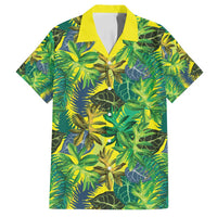 Hawaii Summer Tropical Leaves Family Matching Tank Maxi Dress and Hawaiian Shirt - Polynesian Pride