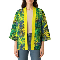 Hawaii Summer Tropical Leaves Kimono - Polynesian Pride