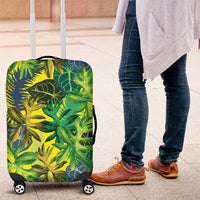 Hawaii Summer Tropical Leaves Luggage Cover - Polynesian Pride