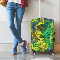 Hawaii Summer Tropical Leaves Luggage Cover - Polynesian Pride