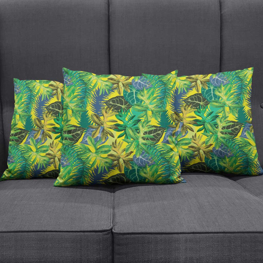 Hawaii Summer Tropical Leaves Pillow Cover - Polynesian Pride