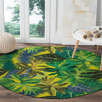 Hawaii Summer Tropical Leaves Round Carpet LT01 - Polynesian Pride