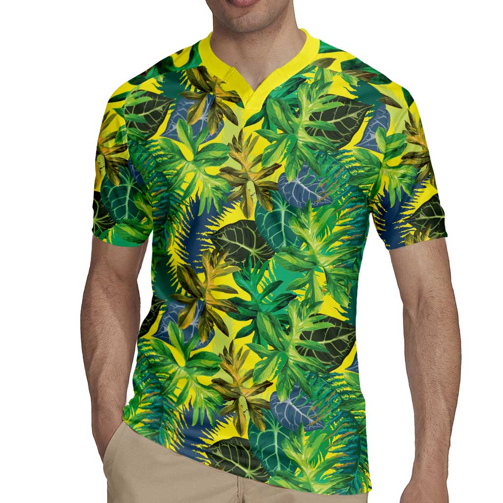 Hawaii Summer Tropical Leaves Rugby Jersey - Polynesian Pride