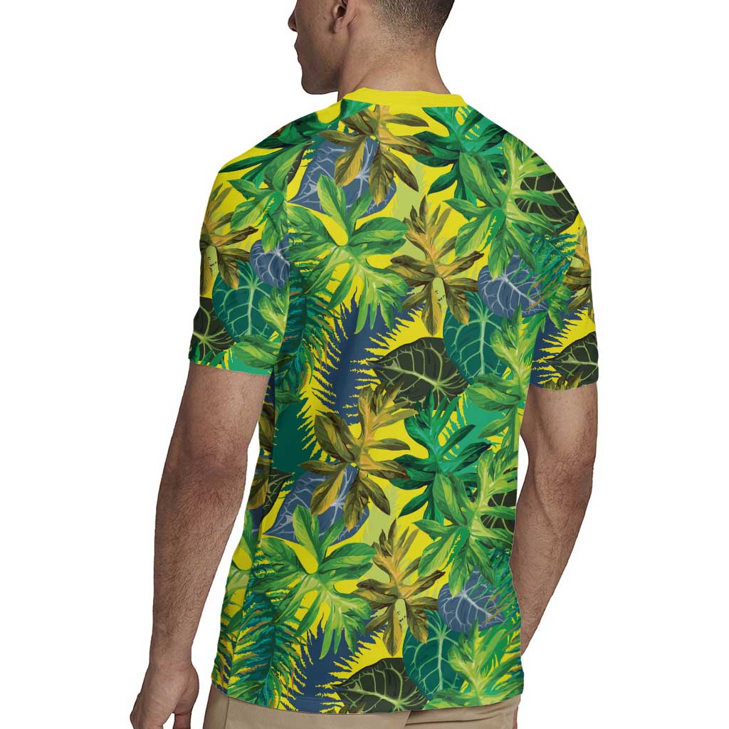 Hawaii Summer Tropical Leaves Rugby Jersey - Polynesian Pride