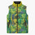 Hawaii Summer Tropical Leaves Sleeveless Puffer Jacket - Polynesian Pride
