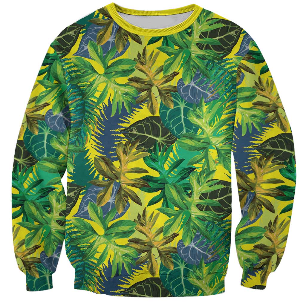 Hawaii Summer Tropical Leaves Sweatshirt - Polynesian Pride