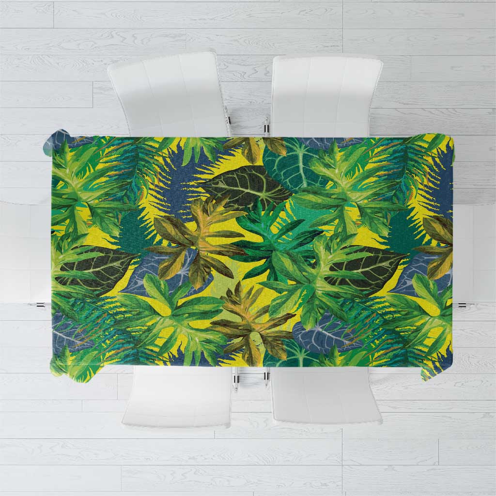 Hawaii Summer Tropical Leaves Tablecloth - Polynesian Pride