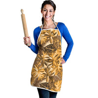 Hawaii Gold Tropical Leaves Apron - Polynesian Pride