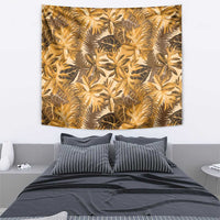 Hawaii Gold Tropical Leaves Tapestry - Polynesian Pride