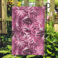 Hawaii Pink Tropical Leaves Garden Flag - Polynesian Pride