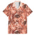 Hawaii Red Brown Tropical Leaves Hawaiian Shirt - Polynesian Pride