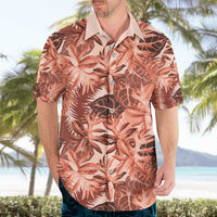 Hawaii Red Brown Tropical Leaves Hawaiian Shirt - Polynesian Pride
