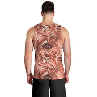 Hawaii Red Brown Tropical Leaves Men Tank Top - Polynesian Pride