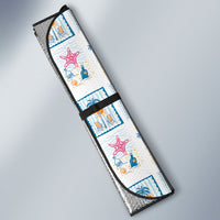 Hawaii Coastal Summer Postcard Auto Sun Shade