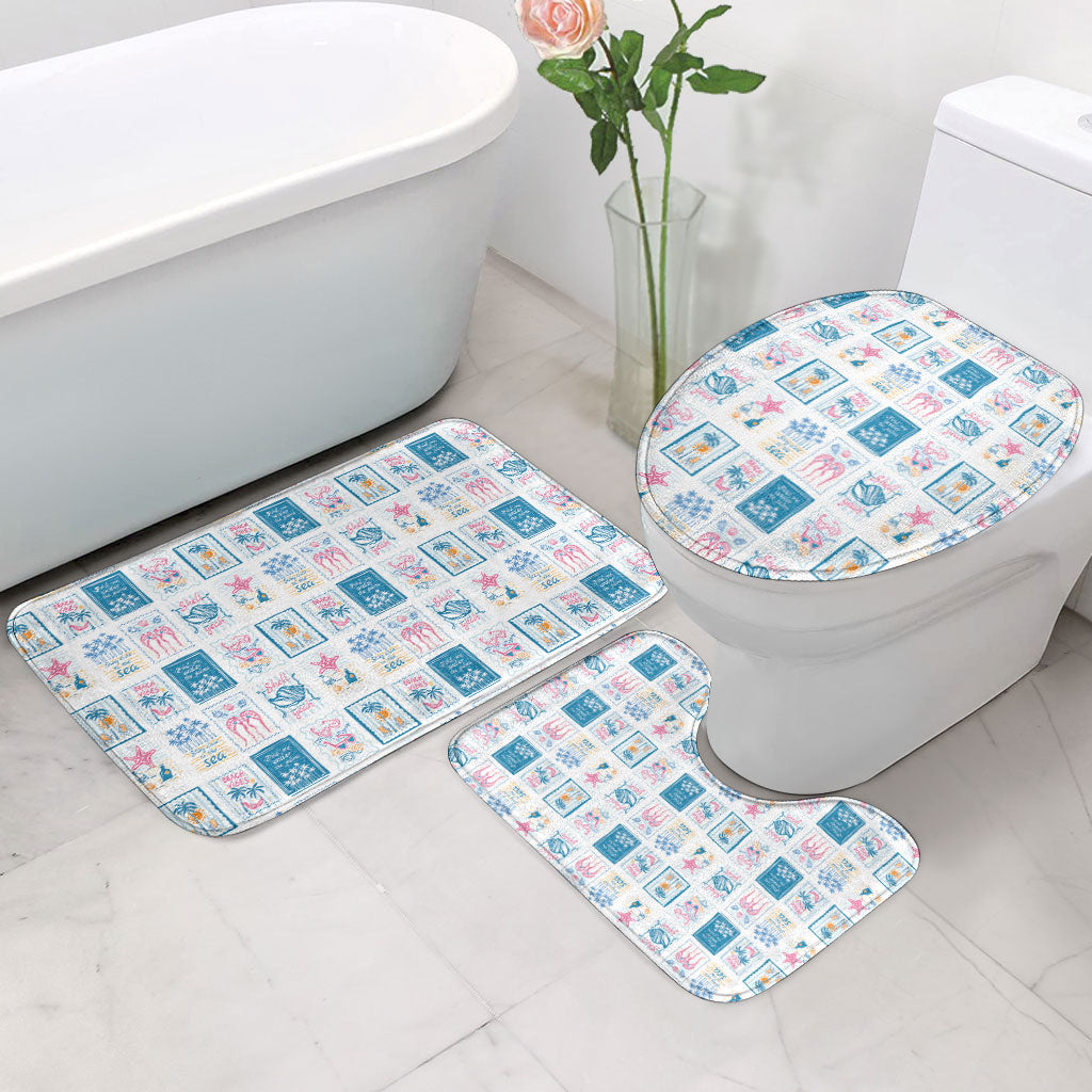 Hawaii Coastal Summer Postcard Bathroom Set