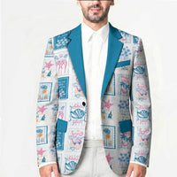 Hawaii Coastal Summer Postcard Blazer