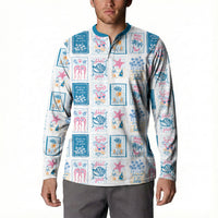 Hawaii Coastal Summer Postcard Button Sweatshirt
