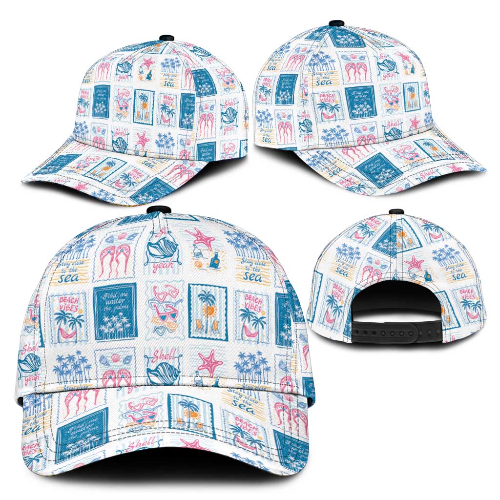 Hawaii Coastal Summer Postcard Classic Cap