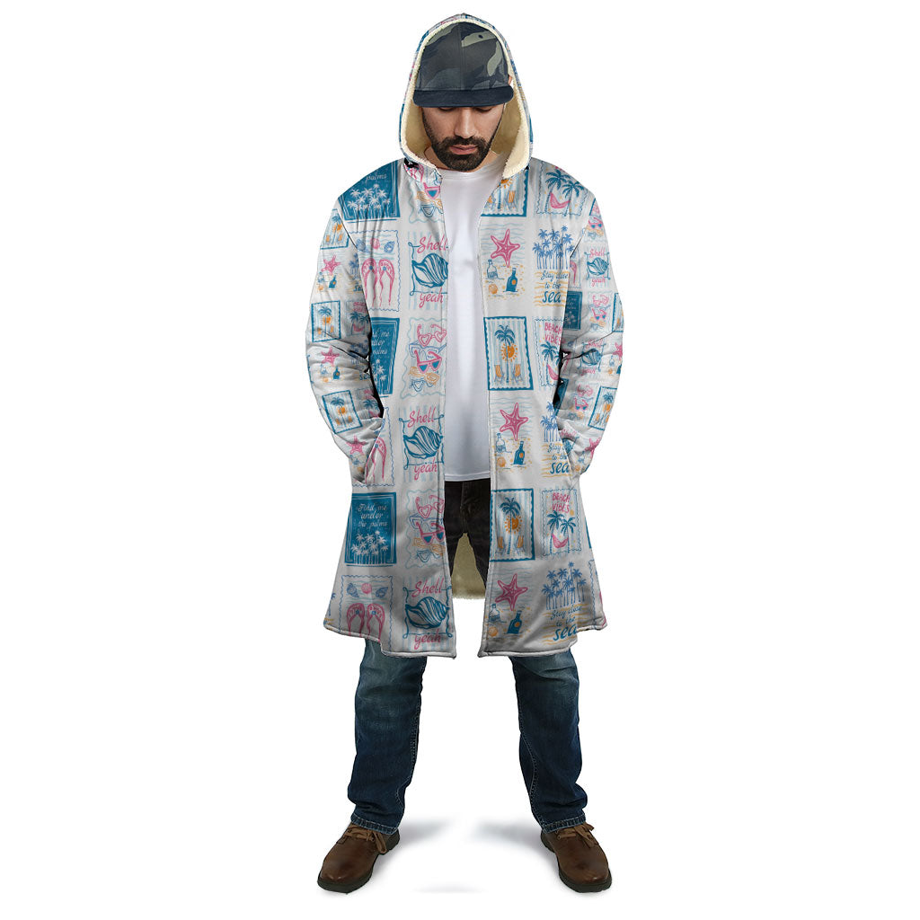 Hawaii Coastal Summer Postcard Cloak