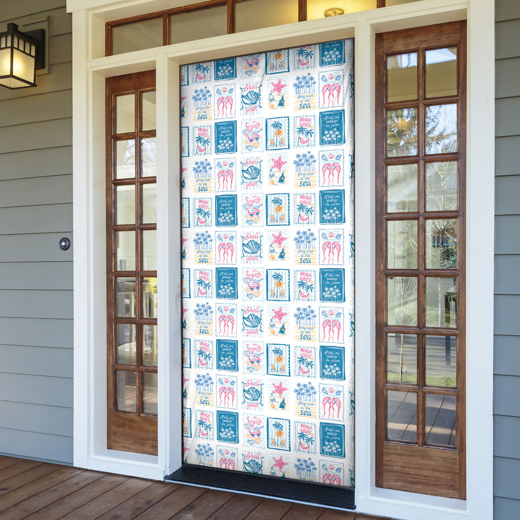 Hawaii Coastal Summer Postcard Door Cover