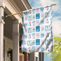 Hawaii Coastal Summer Postcard Garden Flag