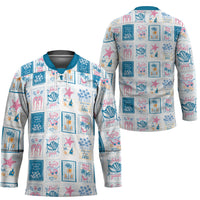 Hawaii Coastal Summer Postcard Hockey Jersey