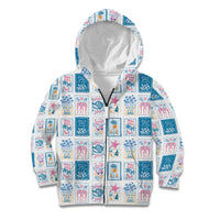 Hawaii Coastal Summer Postcard Kid Hoodie