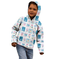Hawaii Coastal Summer Postcard Kid Hoodie