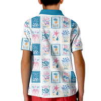 Hawaii Coastal Summer Postcard Kid Polo Shirt