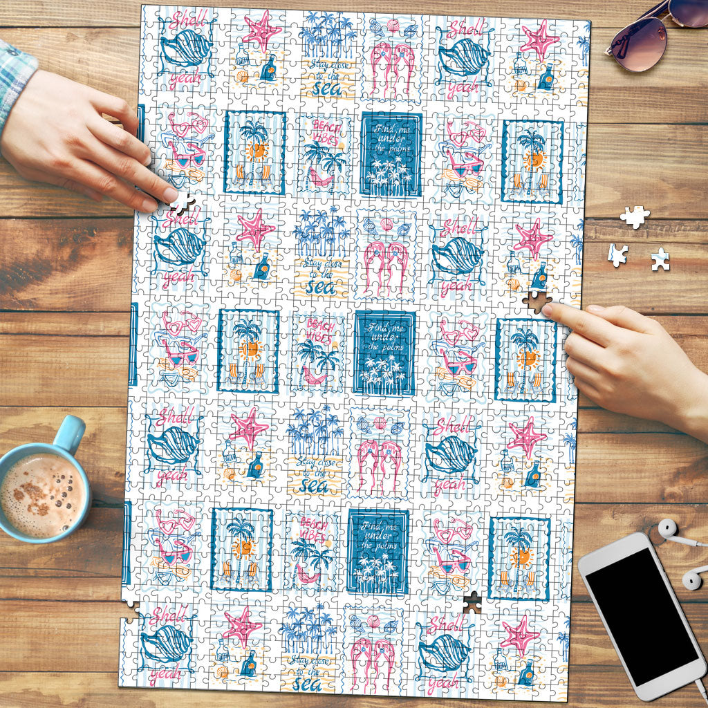 Hawaii Coastal Summer Postcard Puzzle