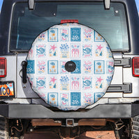Hawaii Coastal Summer Postcard Spare Tire Cover