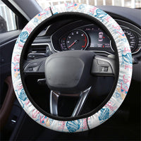 Hawaii Coastal Summer Postcard Steering Wheel Cover