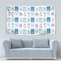 Hawaii Coastal Summer Postcard Tapestry