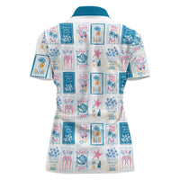 Hawaii Coastal Summer Postcard Women Polo Shirt
