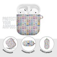 Aloha Summer Posters Grunge Textures AirPods Case