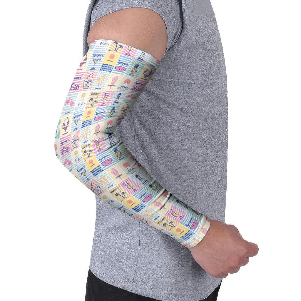 Aloha Summer Posters Grunge Textures Arm Sleeves