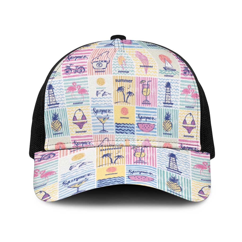 Aloha Summer Posters Grunge Textures Baseball Net Cap