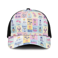 Aloha Summer Posters Grunge Textures Baseball Net Cap