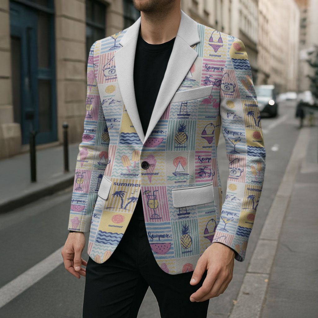 Aloha Summer Posters Grunge Textures Blazer